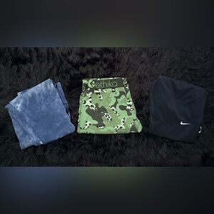 Woman’s bundle of 3 size small leggings, Nike, Ethika & ECHT Cute & Comfy